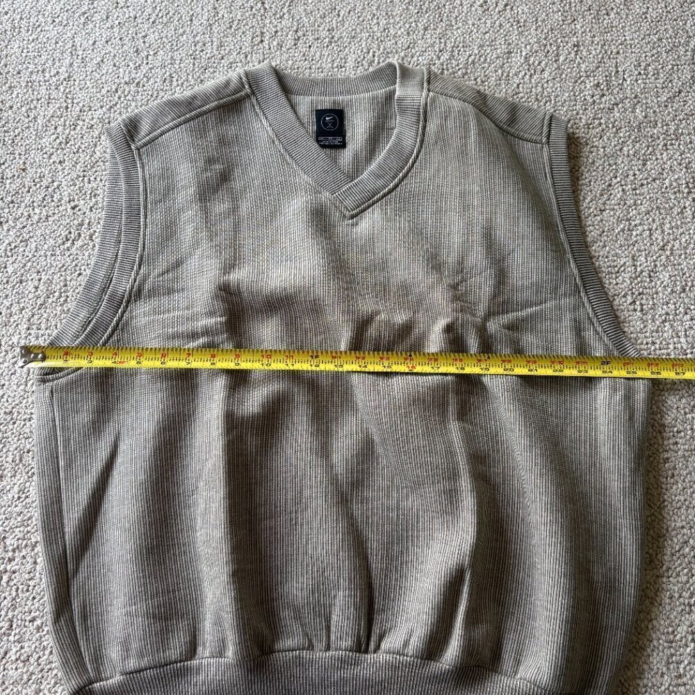 Nike Golf Beige Sweater Vest XL | Country Club Preppy Quiet Luxury Classic - Picture 9 of 10